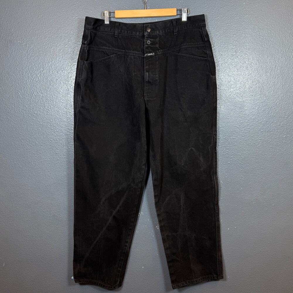 Marithe Francois Girbaud 38/32 men’s black denim jeans pants
